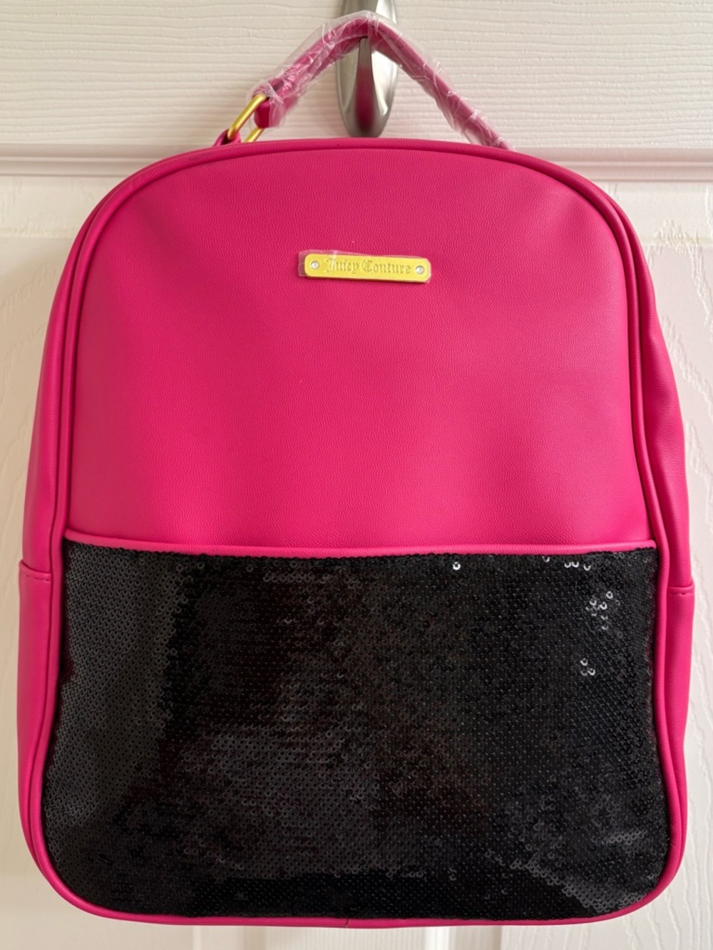 Juicy Couture hot pink backpack with sequins - NWOT